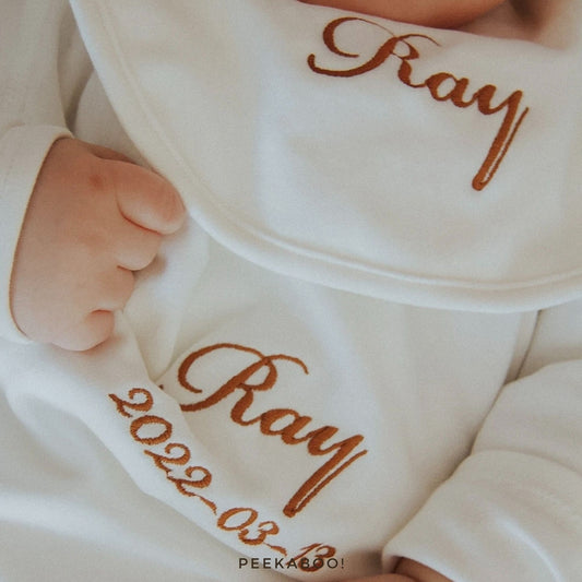 Personalised-Baby-Bodysuit-Giftset-Wearing