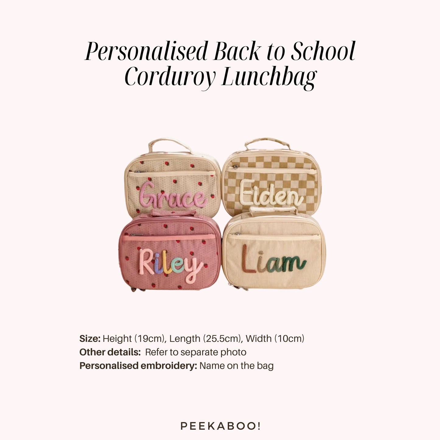Personalised-Back-to-School-Corduroy-Lunchbag-Size