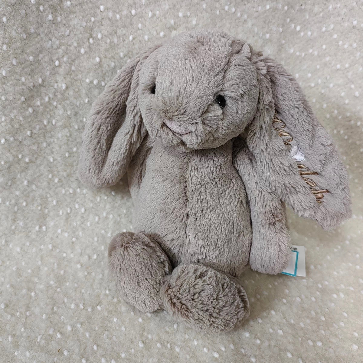 Personalised Jellycat Bashful Bunny - 'Snow Suit'