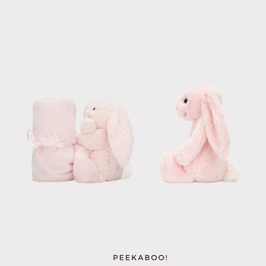 Personalised Bashful Bunny Small Gift Set - Pink Colour