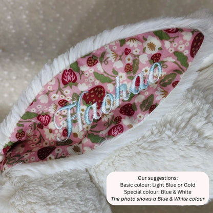 Personalised Jellycat Blossom Bunny - Cream Colour 'Berry'