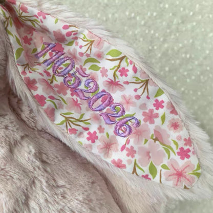 Personalised Jellycat Blossom Bunny -  Blush Colour 'Cherry'