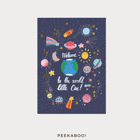 Hello-World-Newborn-Greeting-Invitation-Card-cover-Peekaboo