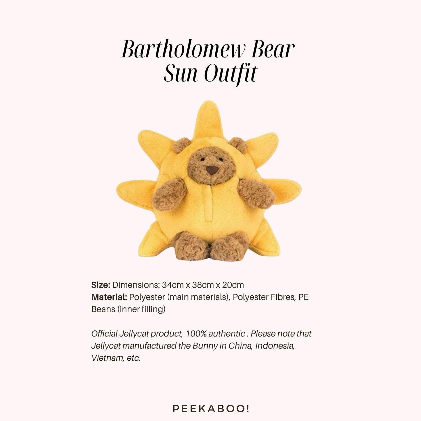 Jellycat-Bartholomew-Bear-Sun-Outfit-size-Peekaboo