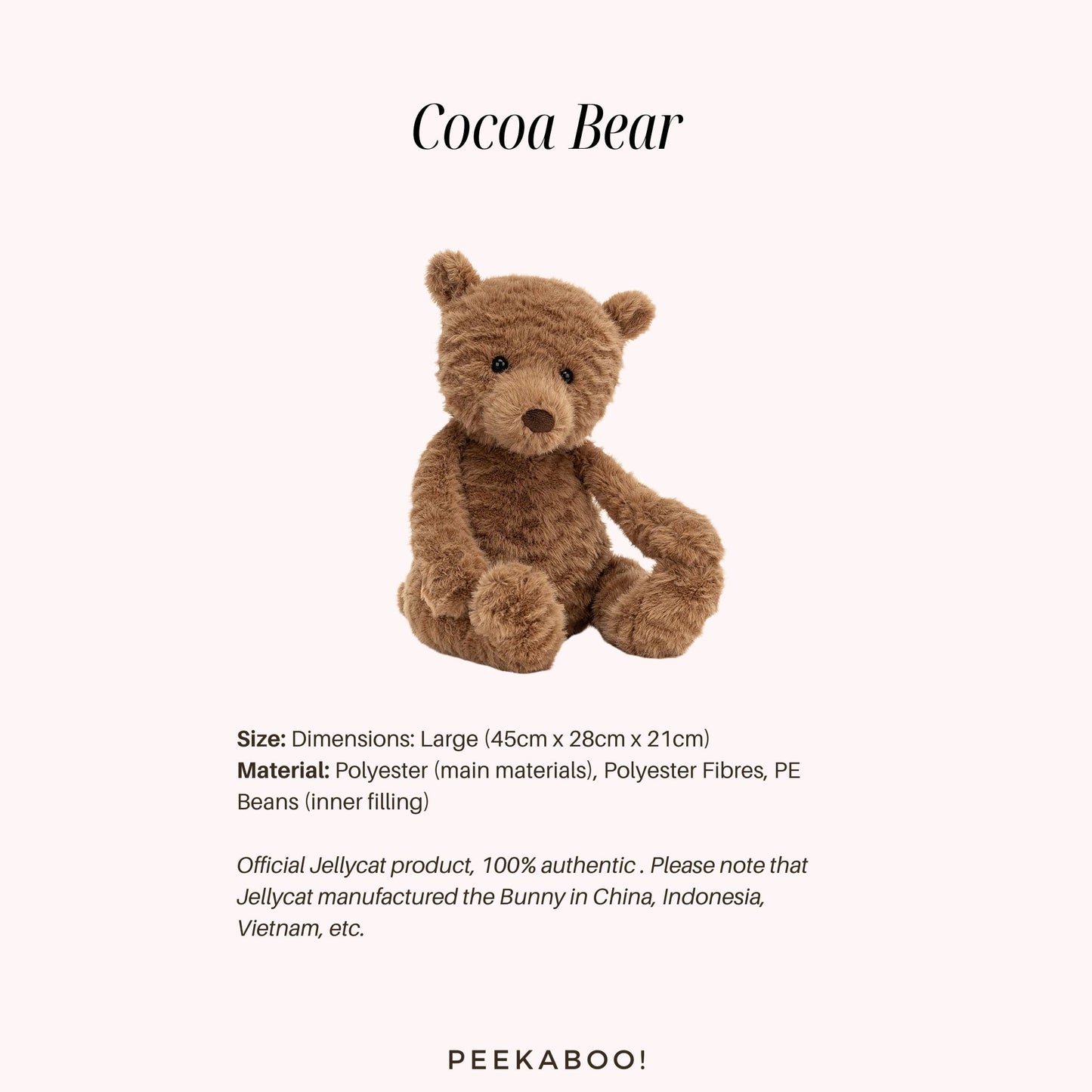 Jellycat Cocoa Bear