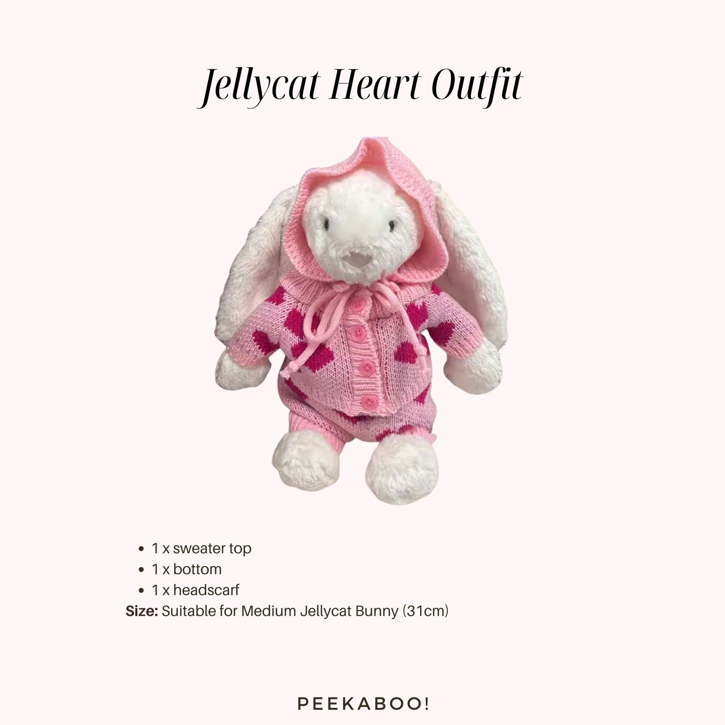 Jellycat Heart Outfit