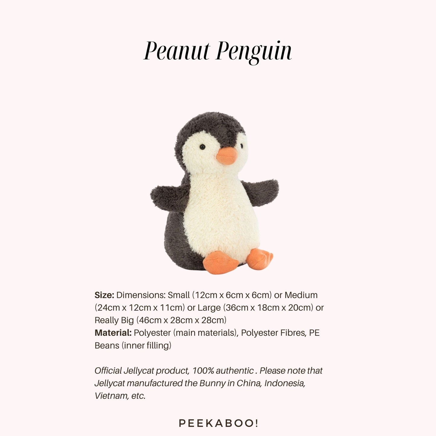 Jellycat Peanut Penguin