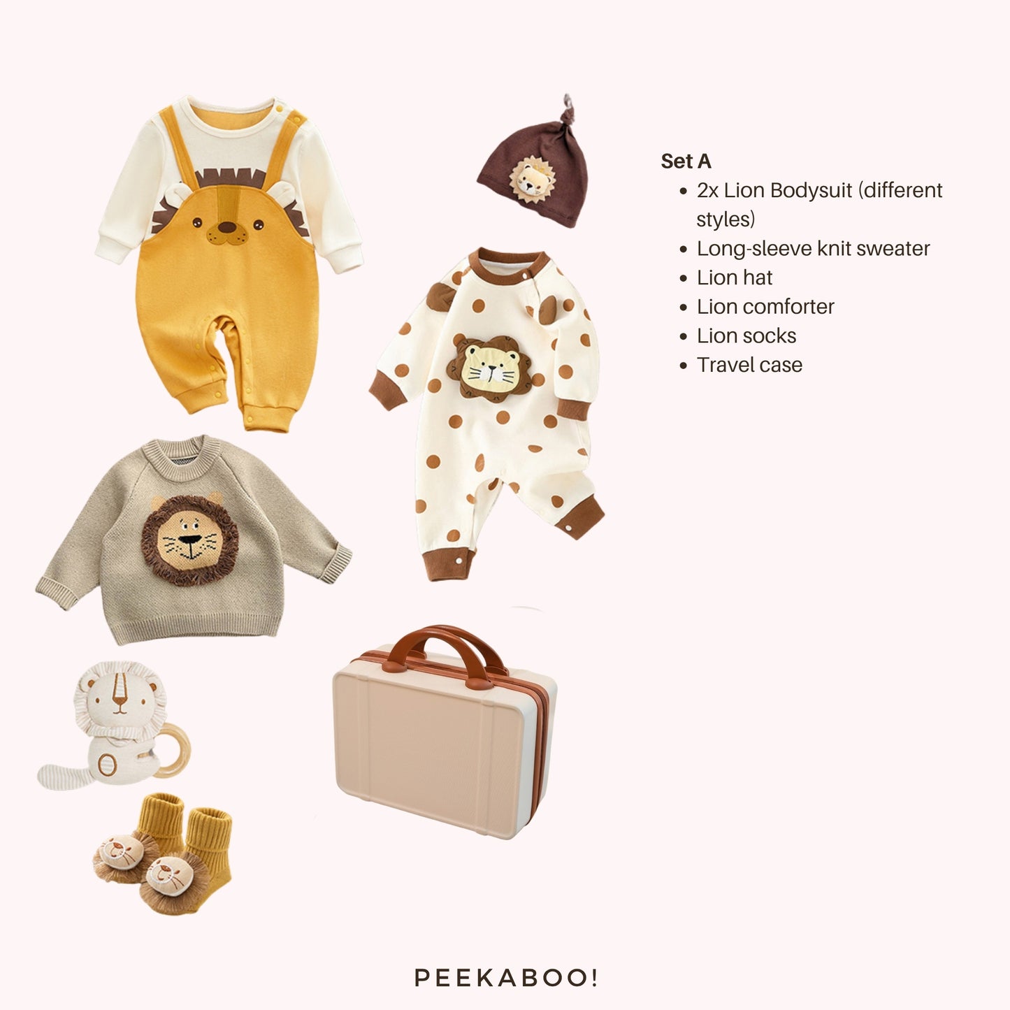 Personalised Baby Accessories All-in-one Gift Set - Zodiac Horse