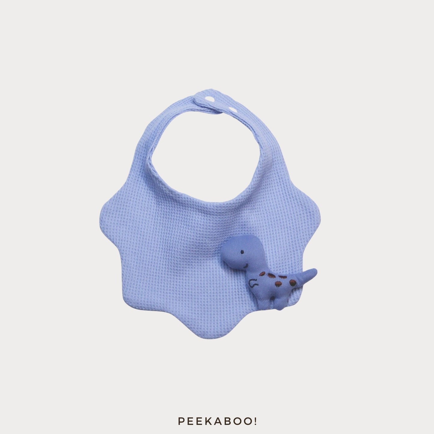 Personalised-Baby-Bib-Dinosaur-Cover-Peekaboo