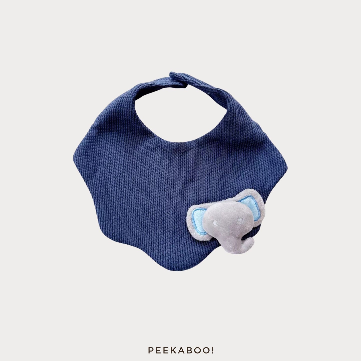 Personalised-Baby-Bib-Elephant-Cover-Peekaboo