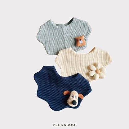 Personalised-Baby-Bib-Giftset-Animal-Flower-Cover-Peekaboo