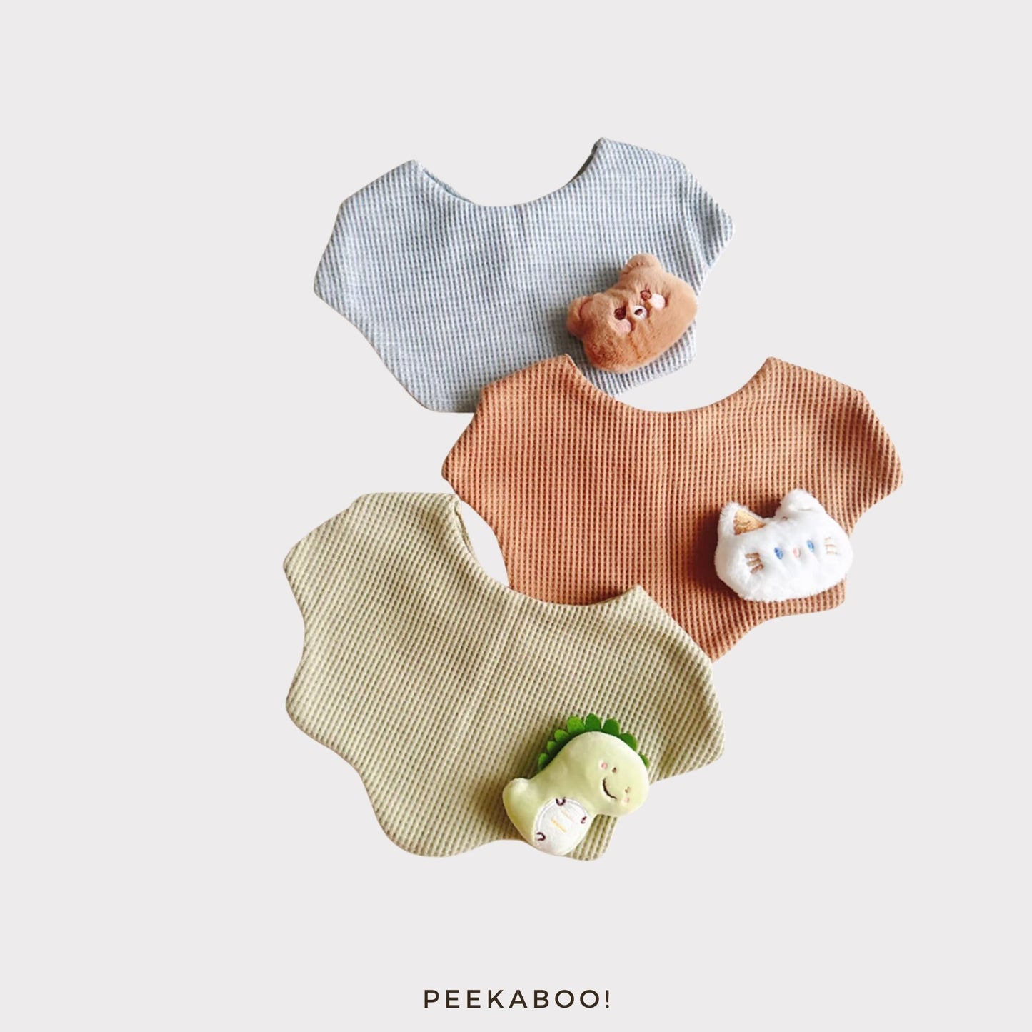 Personalised-Baby-Bib-Giftset-Cute-Animal-Cover-Peekaboo