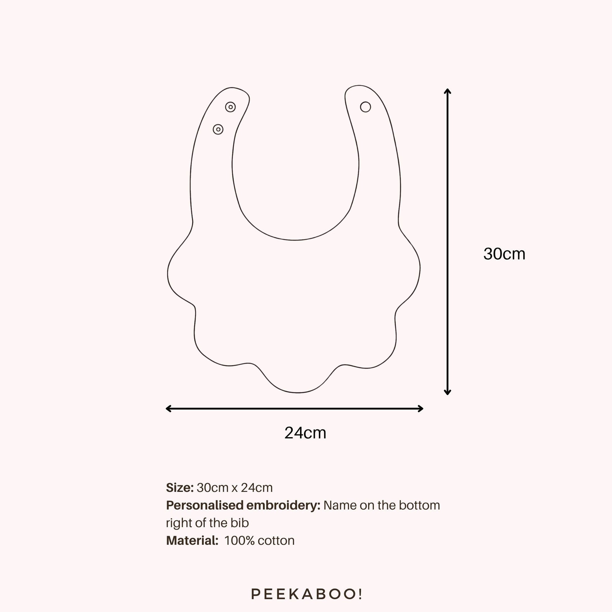 Personalised-Baby-Bib-Size-Peekaboo-Baby-And-Kids