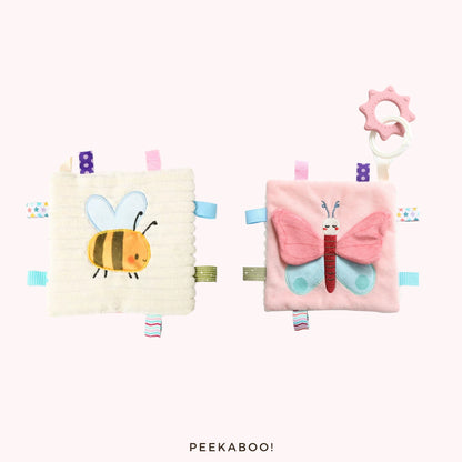 Personalised-Baby-Early-Development-Bunny-Giftset-sensory-security-blanket-Details-Peekaboo