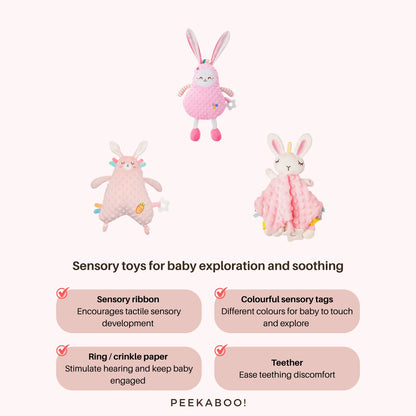 Personalised-Baby-Early-Development-Bunny-Giftset-sensory-toys-Details-Peekaboo