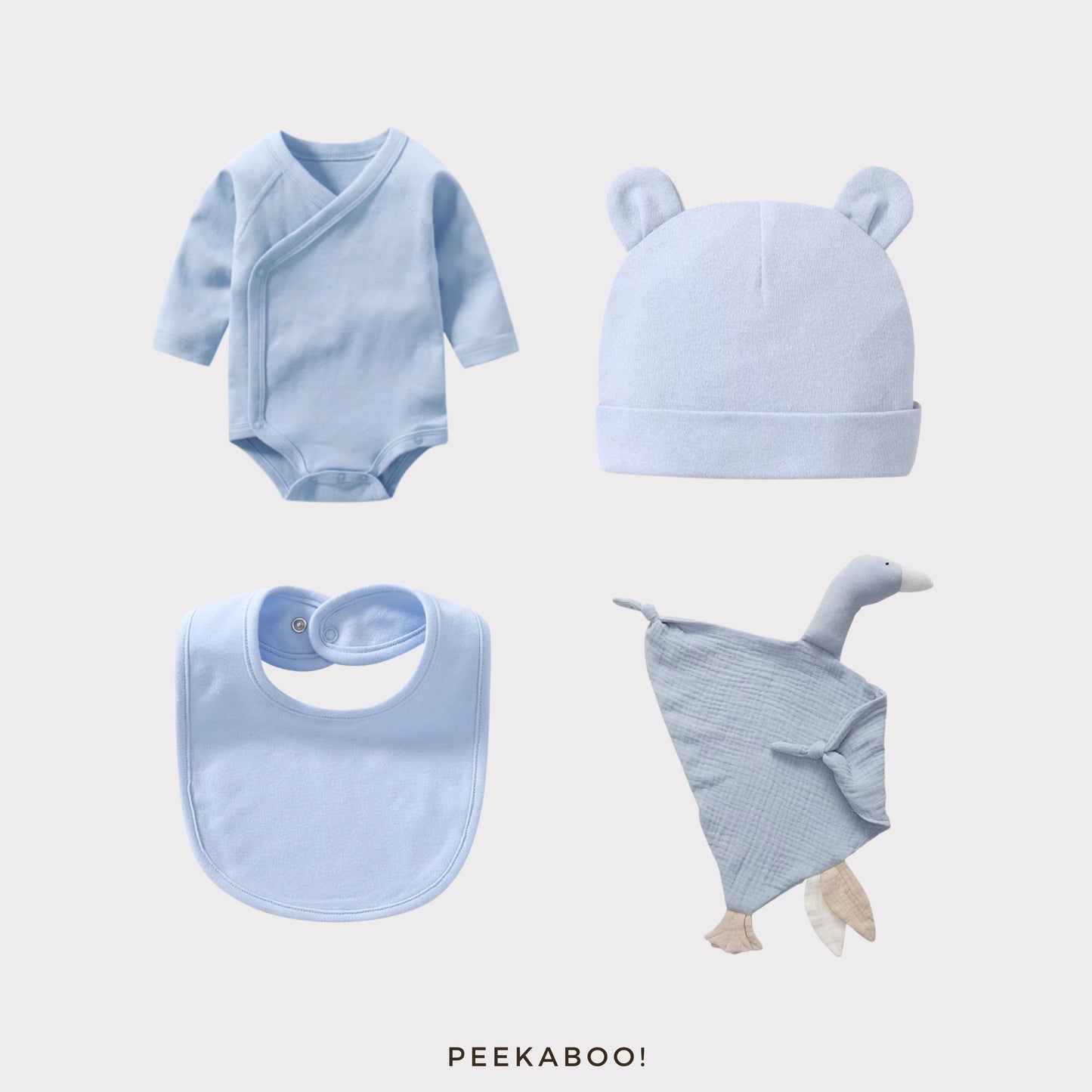 Personalised Baby Essential Gift Set - Blue
