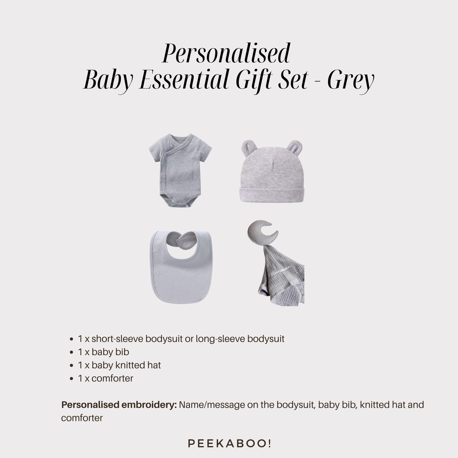 Personalised-Baby-Essential-Giftset-Grey-Details-Peekaboo