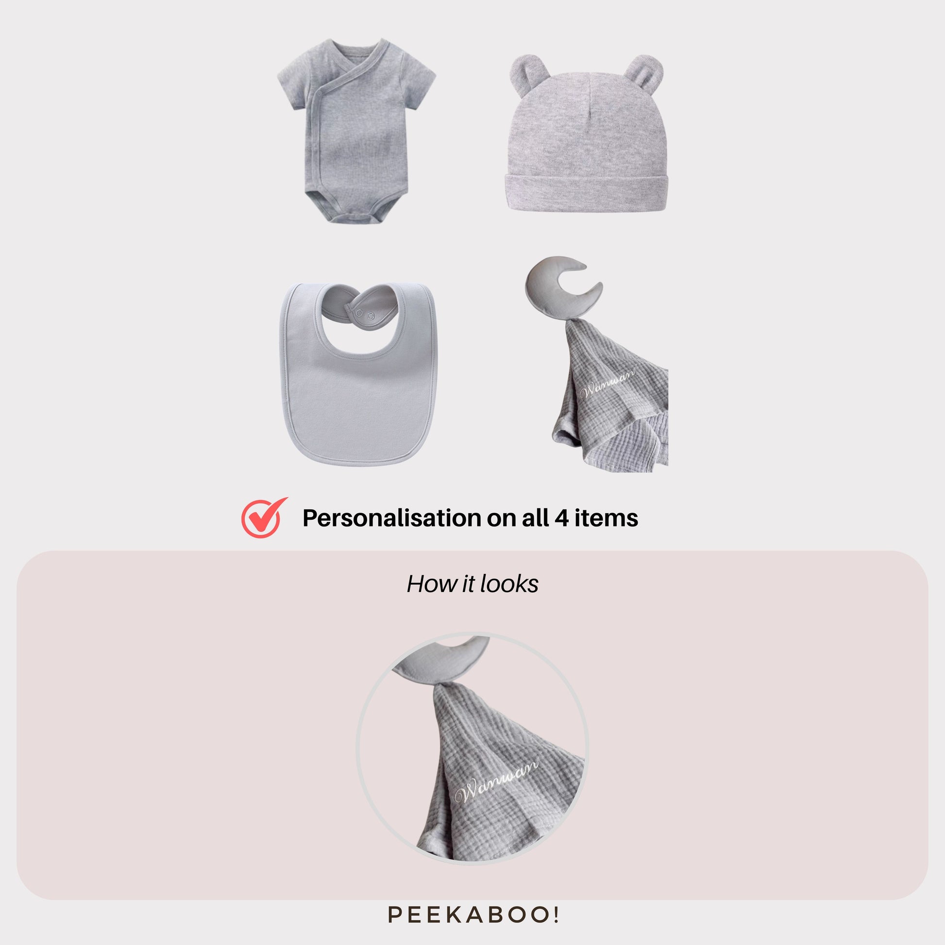 Personalised-Baby-Essential-Giftset-grey-Details-personalisation-Peekaboo