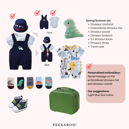 Personalised-Baby-Essentials-Dinosaur-Giftset-Spring-Summer-personalisation