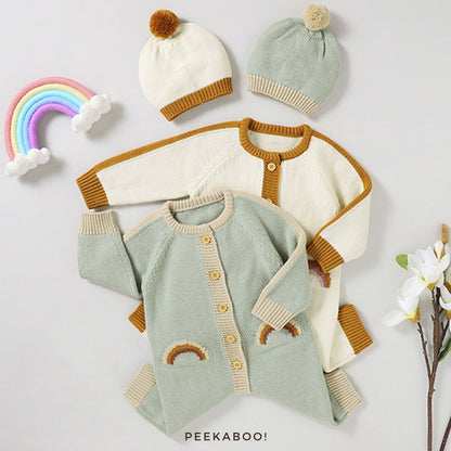 Personalised Baby Essential All-in-one Gift Set - Rainbow