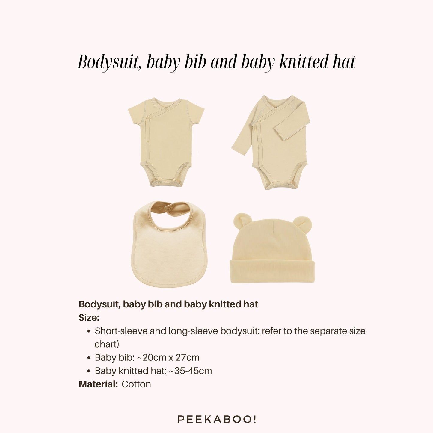 Personalised-Baby-Giftset-Bodysuit-Bib-Beige-Details-Peekaboo