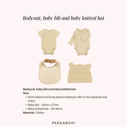 Personalised-Baby-Giftset-Bodysuit-Bib-Beige-Details-Peekaboo