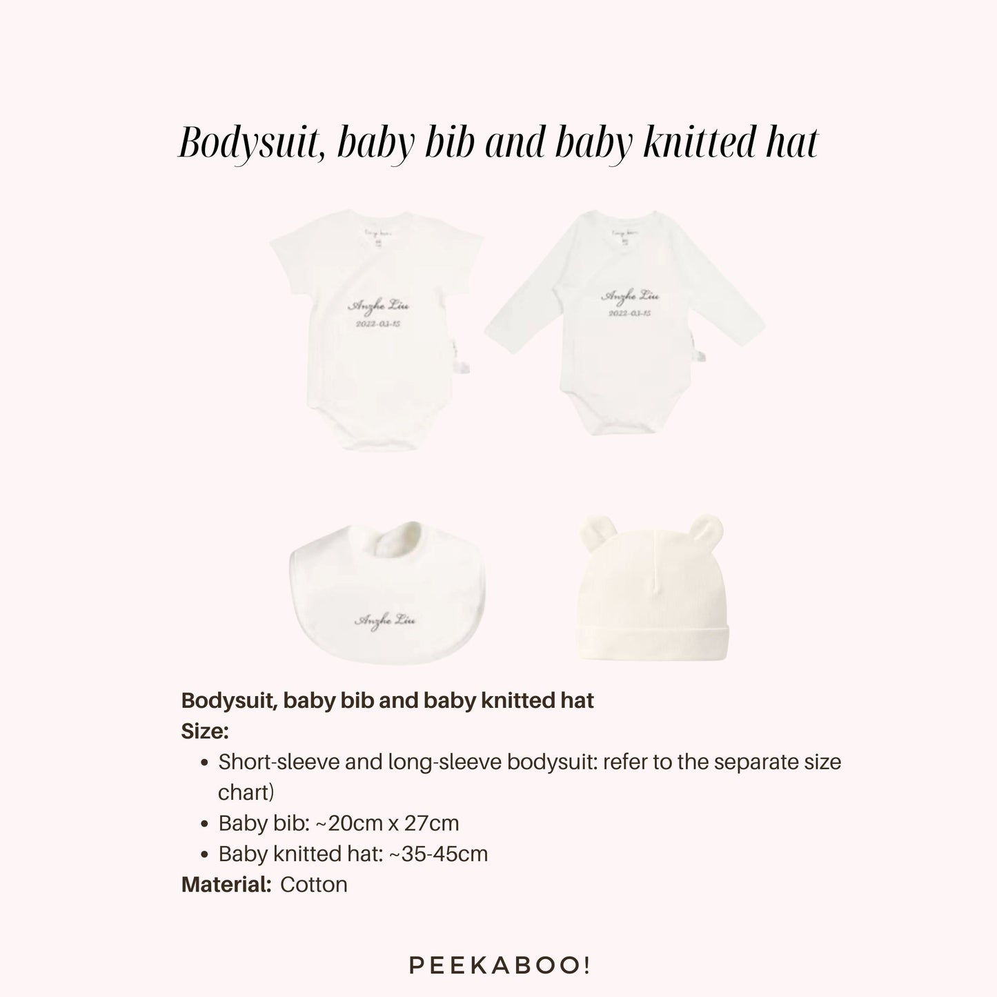 Personalised-Baby-Giftset-Bodysuit-Bib-White-Details-Peekaboo
