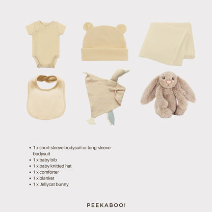 Personalised-Baby-Shower-Giftset-Beige-Bunny-Detils-Peekaboo-nonpersonalisation