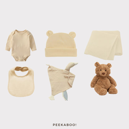 Personalised Jellycat Baby Shower Gift Set - Beige Bear
