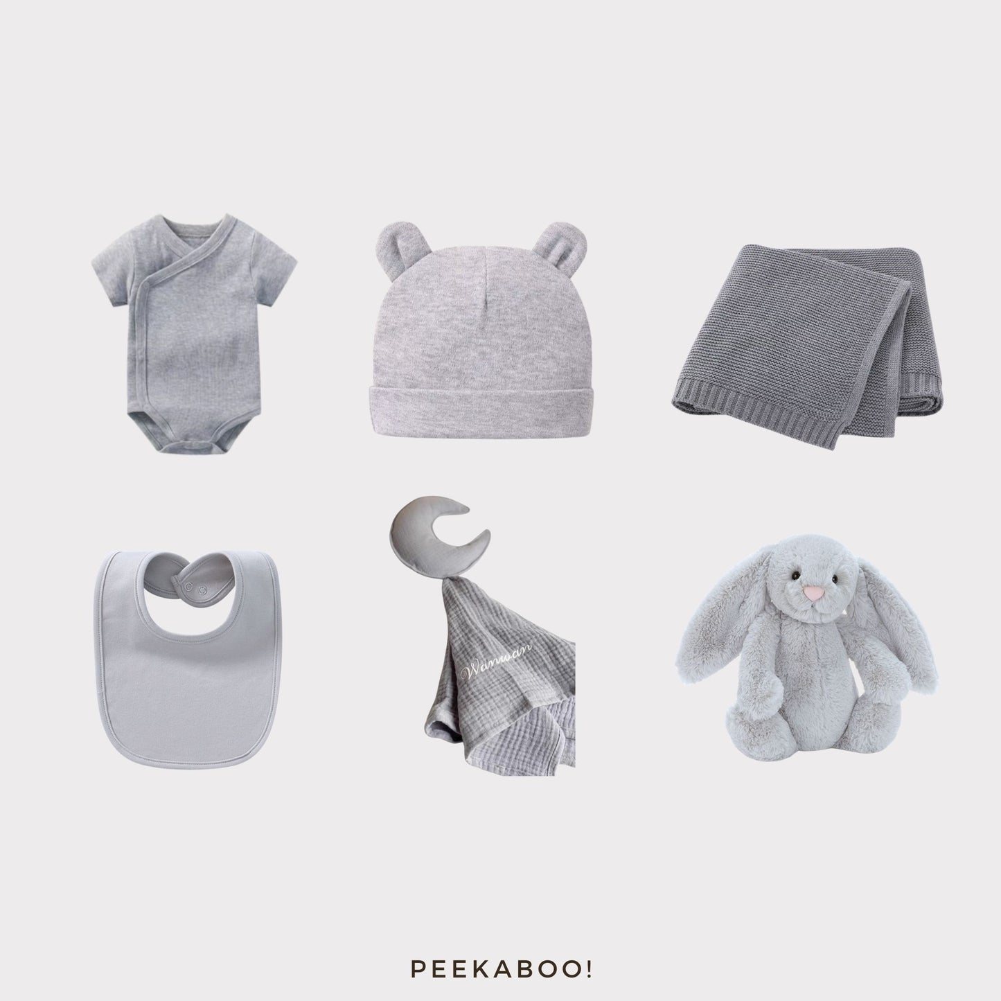 Personalised-Baby-Shower-Giftset-Grey-Cover-Peekaboo