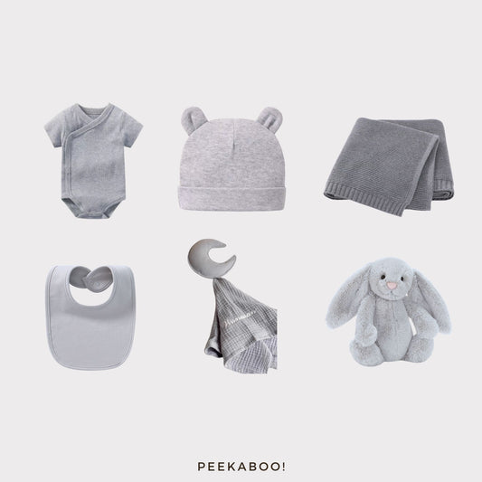 Personalised-Baby-Shower-Giftset-Grey-Cover-Peekaboo