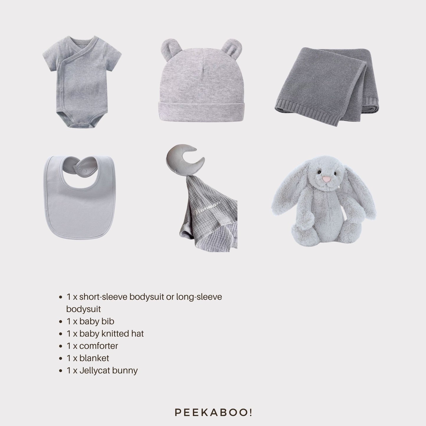 Personalised-Baby-Shower-Giftset-Grey-Detils-Peekaboo-jellycat-nonpersonalisation