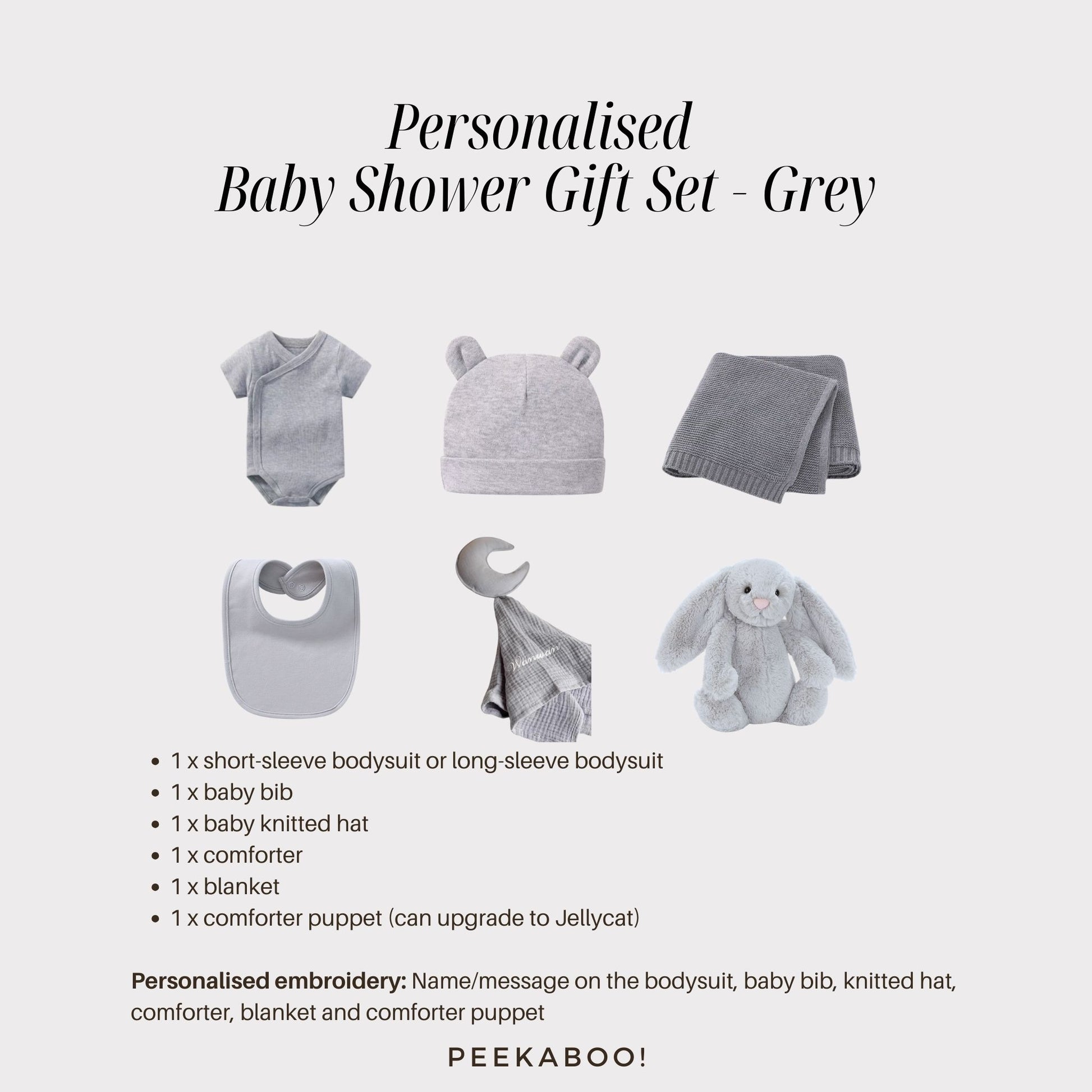 Personalised-Baby-Shower-Giftset-Grey-Detils-Peekaboo