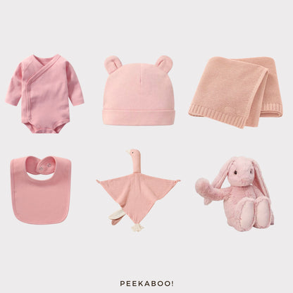 Personalised Jellycat Baby Shower Gift Set - Pink