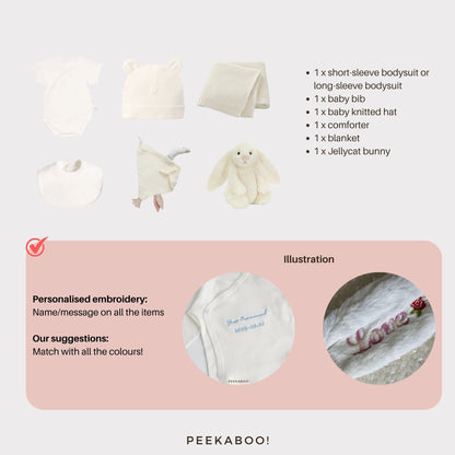 Personalised-Baby-Shower-Giftset-White-Details-Peekaboo-Jellycat-personalisation