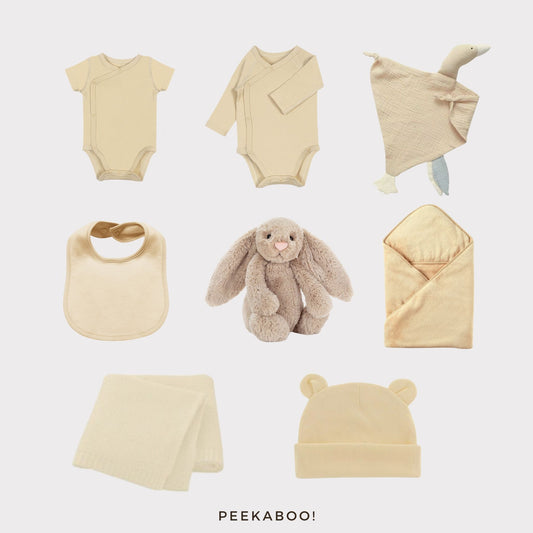 Personalised Jellycat Newborn Baby Welcome Gift Set - Beige Bunny