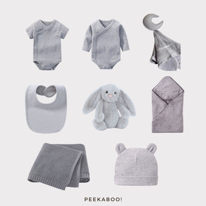 Baby-Bodysuit-Hat-100-Days-Gift-Set-Cover-Peekaboo