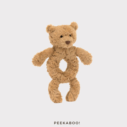 Personalised-Bartholomew-Bear-Ring-Rattle-Cover-Peekaboo