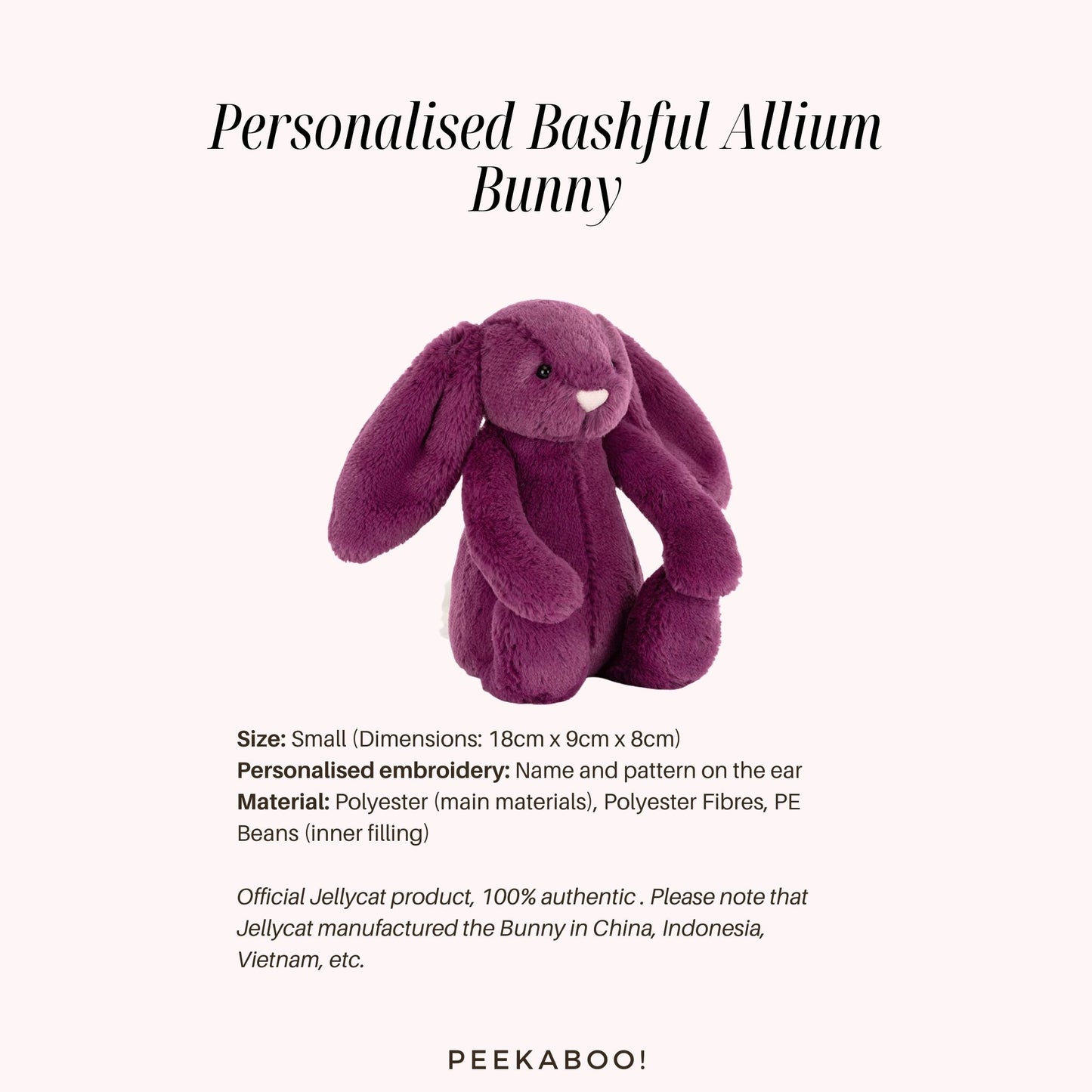 Personalised-Bashful-Allium-Bunny-Size-Peekaboo