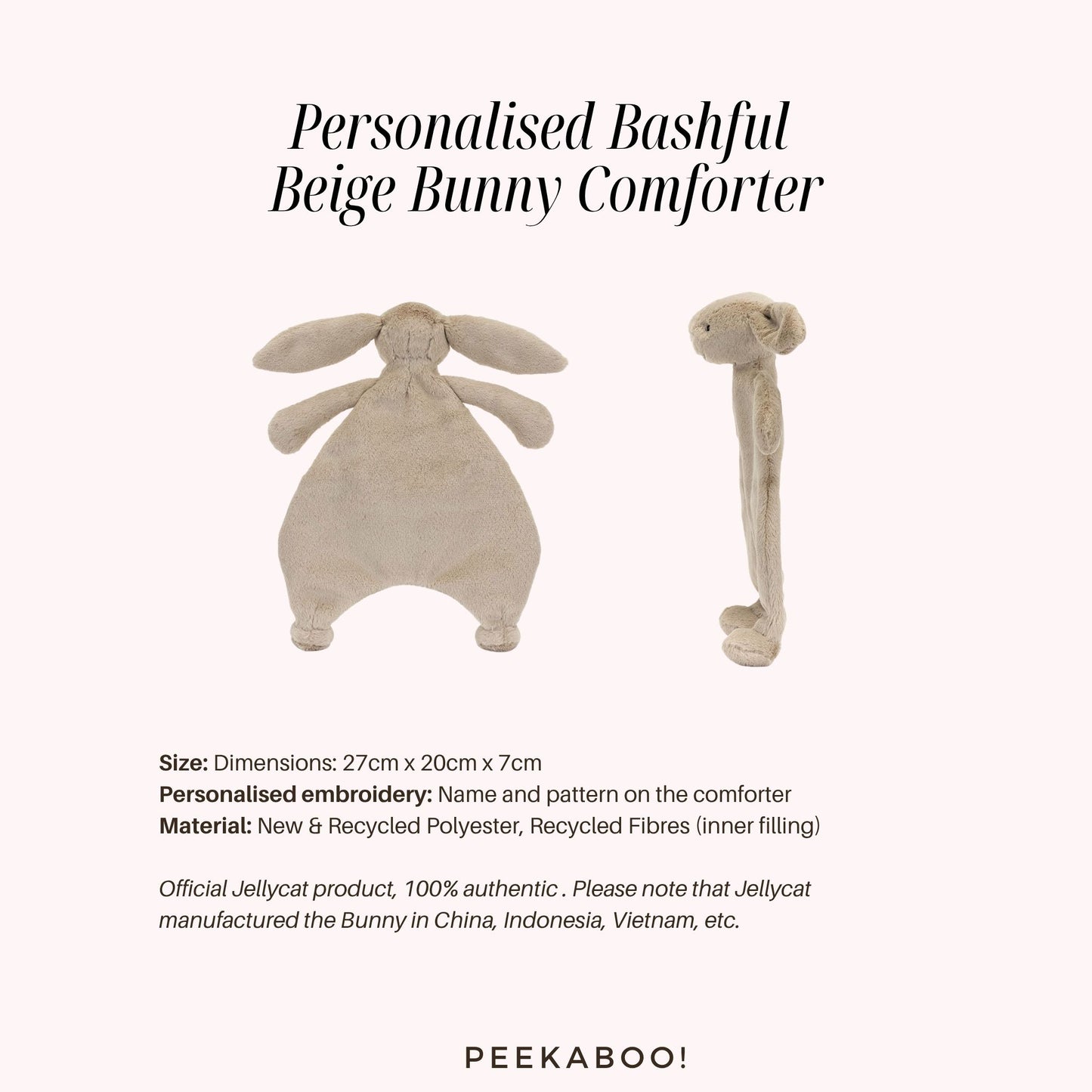Personalised-Bashful-Beige-Bunny-Comforter-Details-Peekaboo