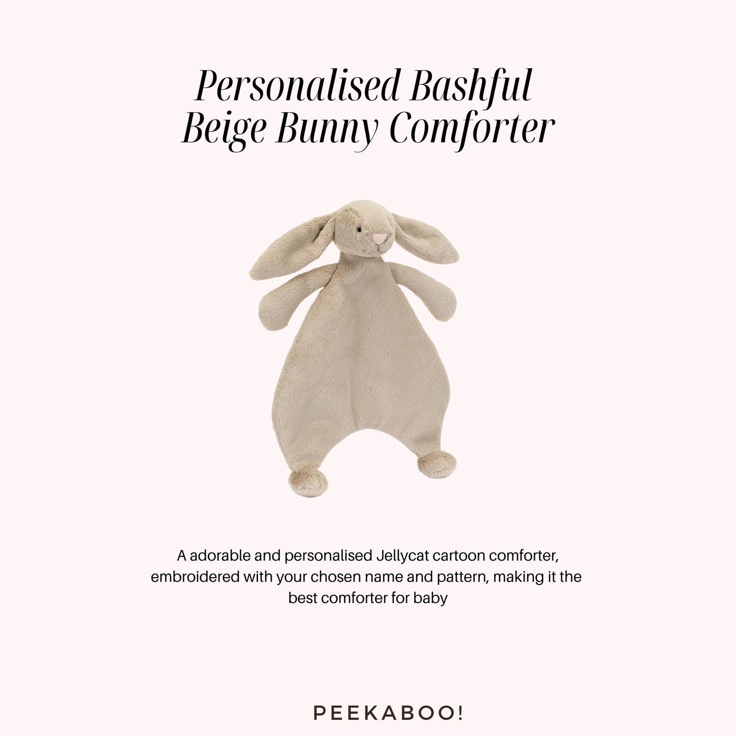 Personalised-Bashful-Beige-Bunny-Comforter-Peekaboo
