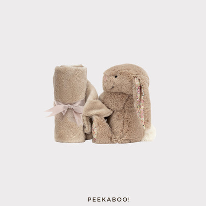 Personalised-Bashful-Beige-Bunny-Petal-Soother-Cover2-Peekaboo