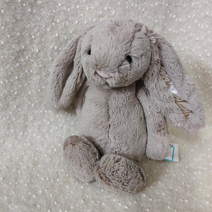 Personalised Jellycat Bashful Bunny - 'Snow Suit'