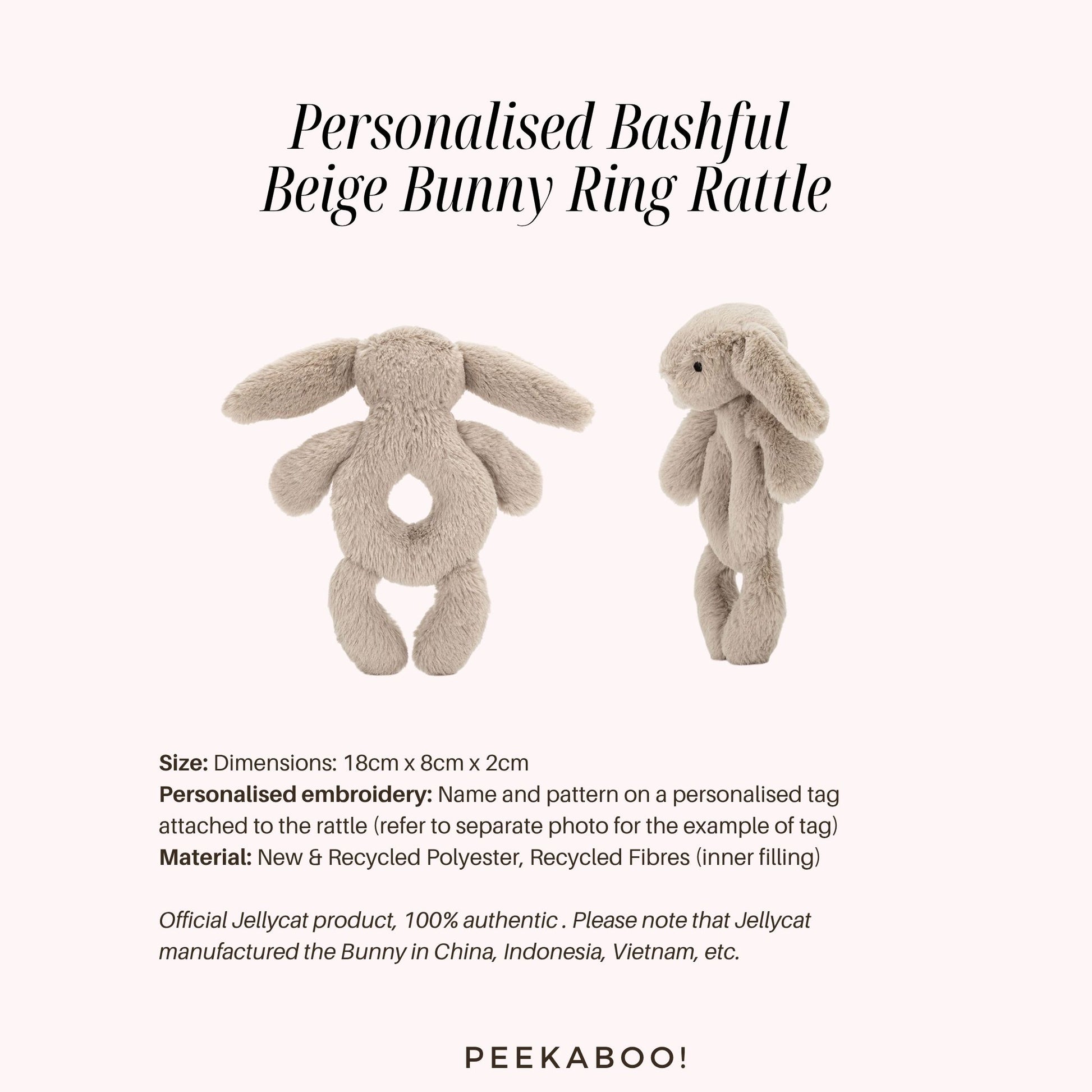 Personalised-Bashful-Beige-Bunny-Ring-Rattle-Details-Peekaboo