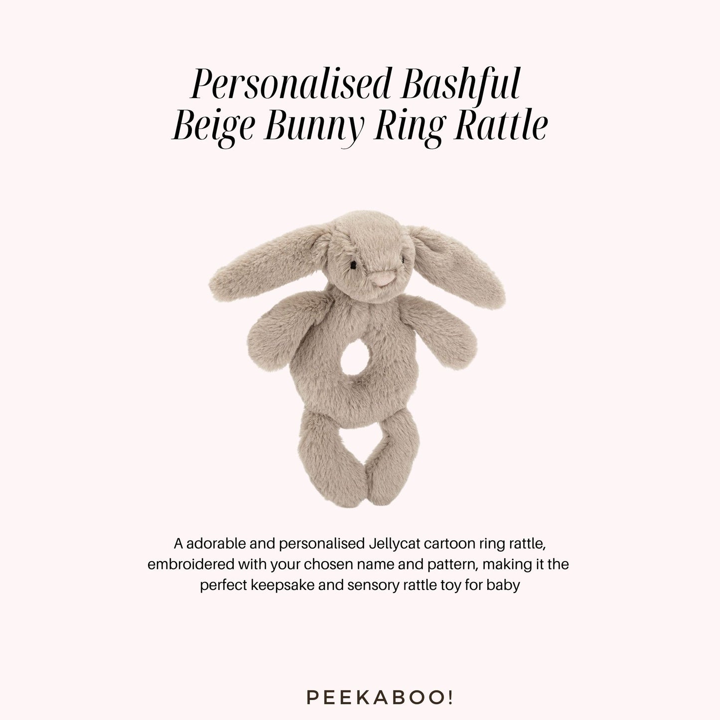Personalised-Bashful-Beige-Bunny-Ring-Rattle-Peekaboo