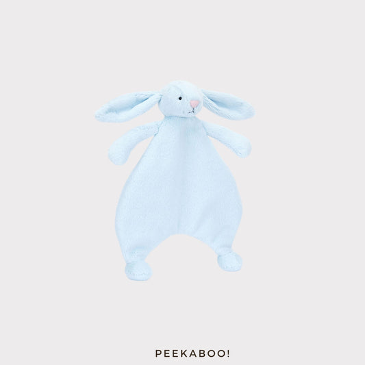 Personalised-Bashful-Blue-Bunny-Comforter-Cover-Peekaboo