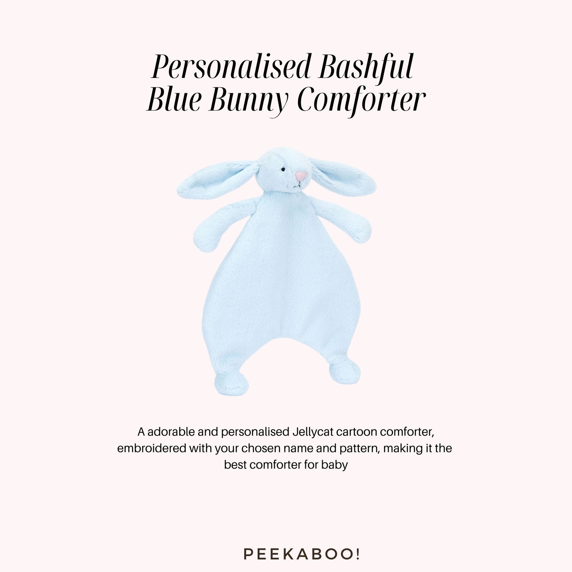 Personalised-Bashful-Blue-Bunny-Comforter-Peekaboo