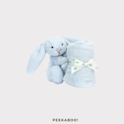 Personalised-Bashful-Blue-Bunny-Soother-Cover-Peekaboo