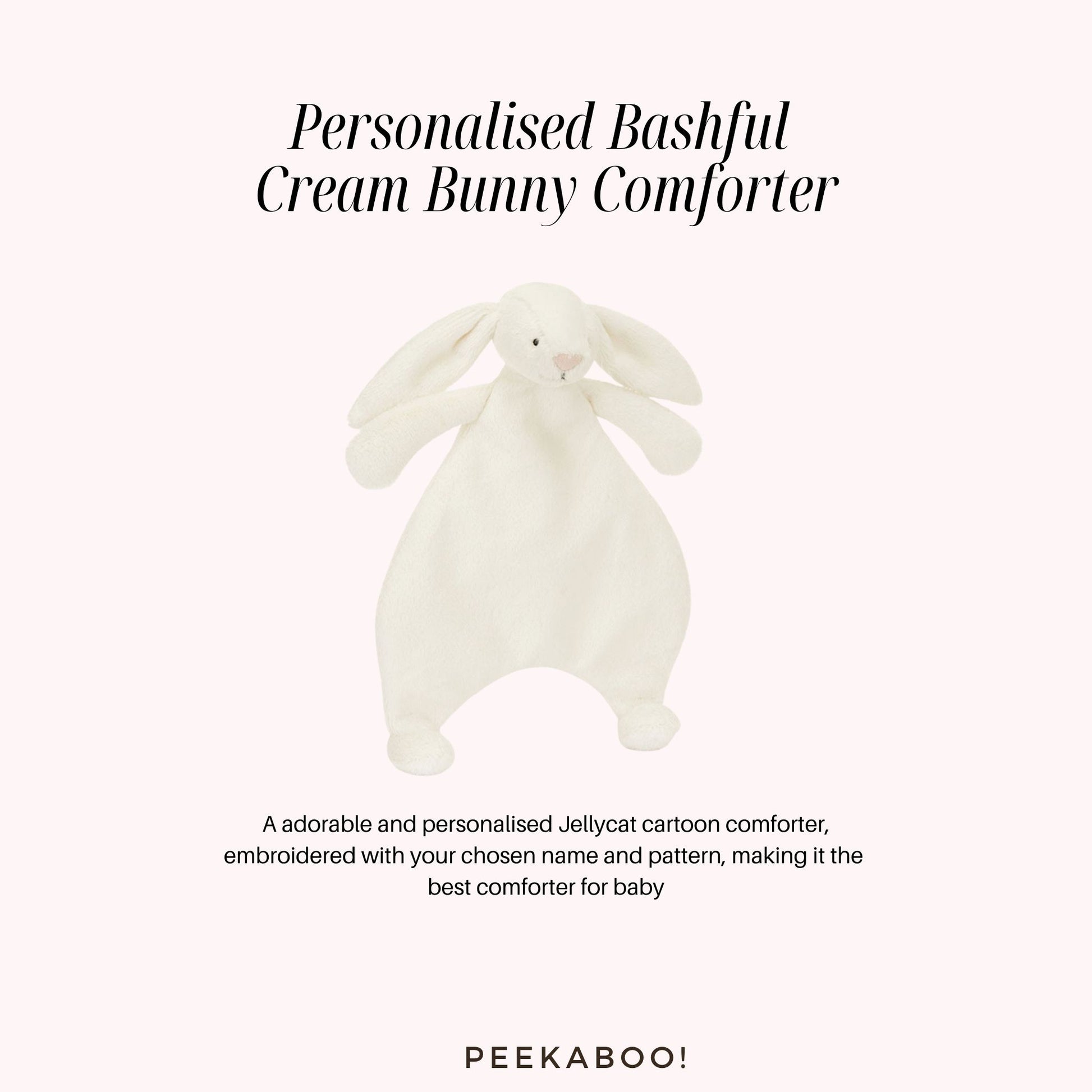 Personalised-Bashful-Cream-Bunny-Comforter-Peekaboo