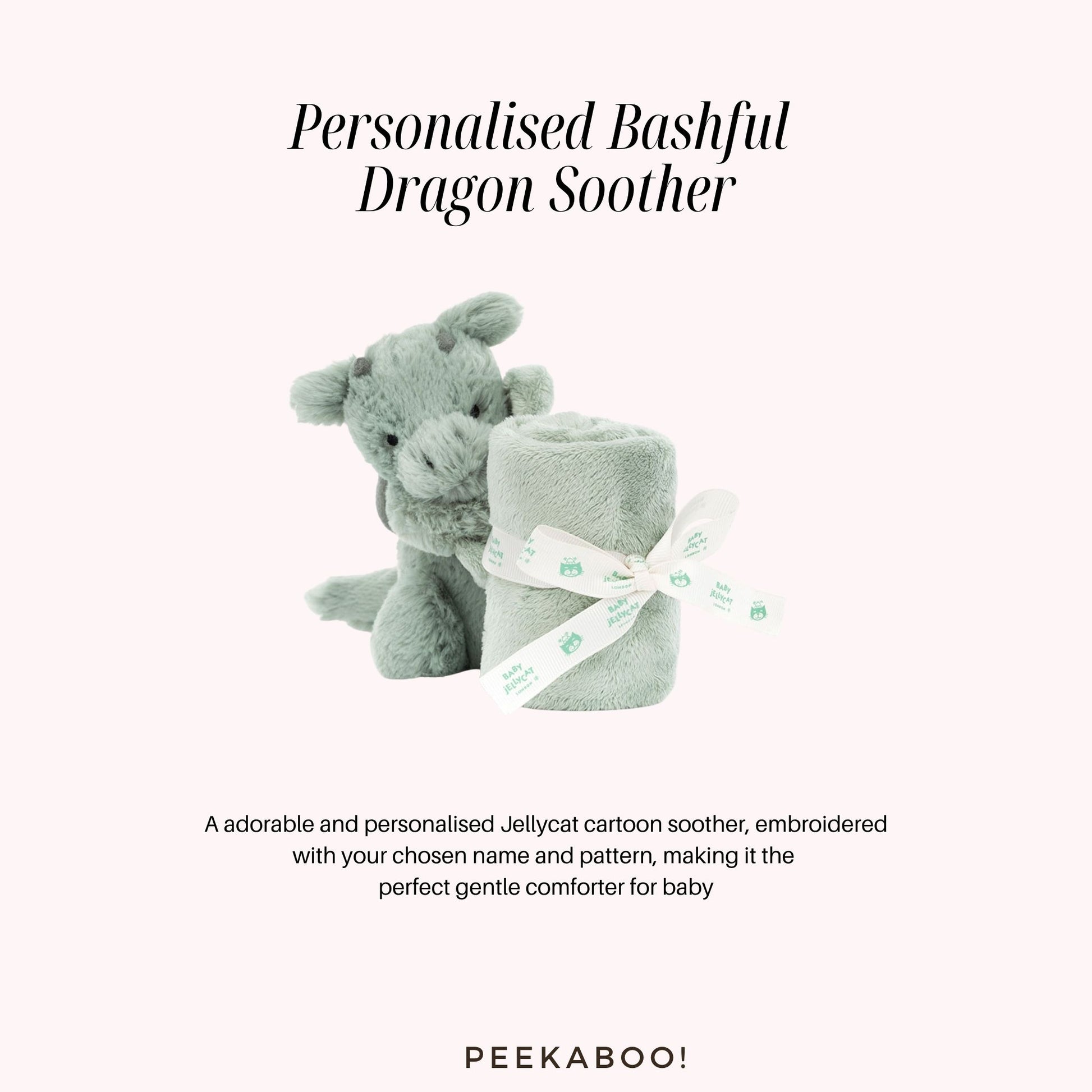 Personalised-Bashful-Dragon-Soother-Peekaboo